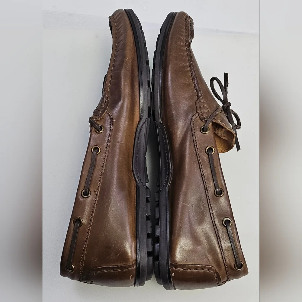 GBX Henley Loafer‎ Soft Brown Leather Slip-On Driving Shoes Mens Size 12D